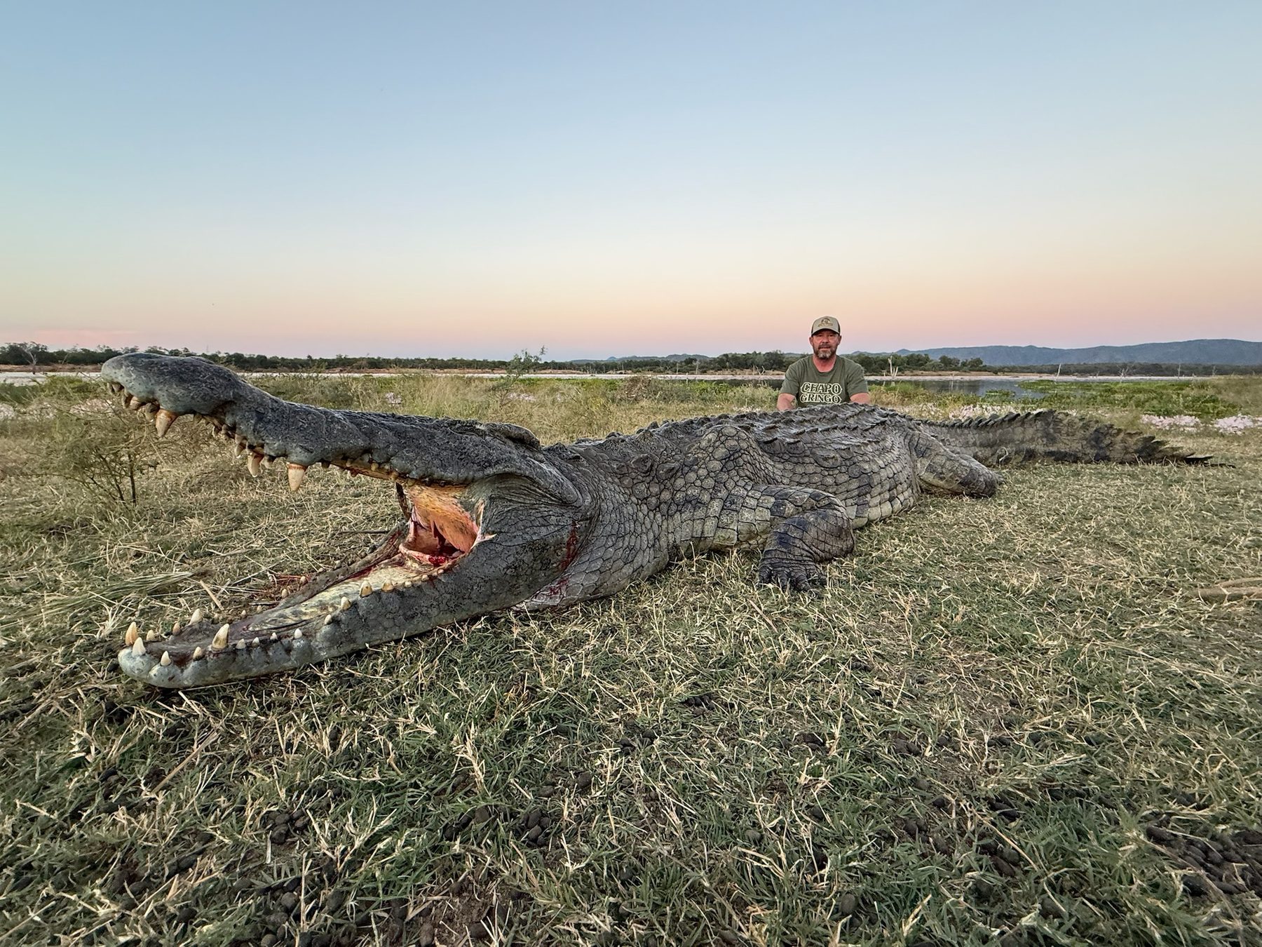 Crocodile trophy hunt