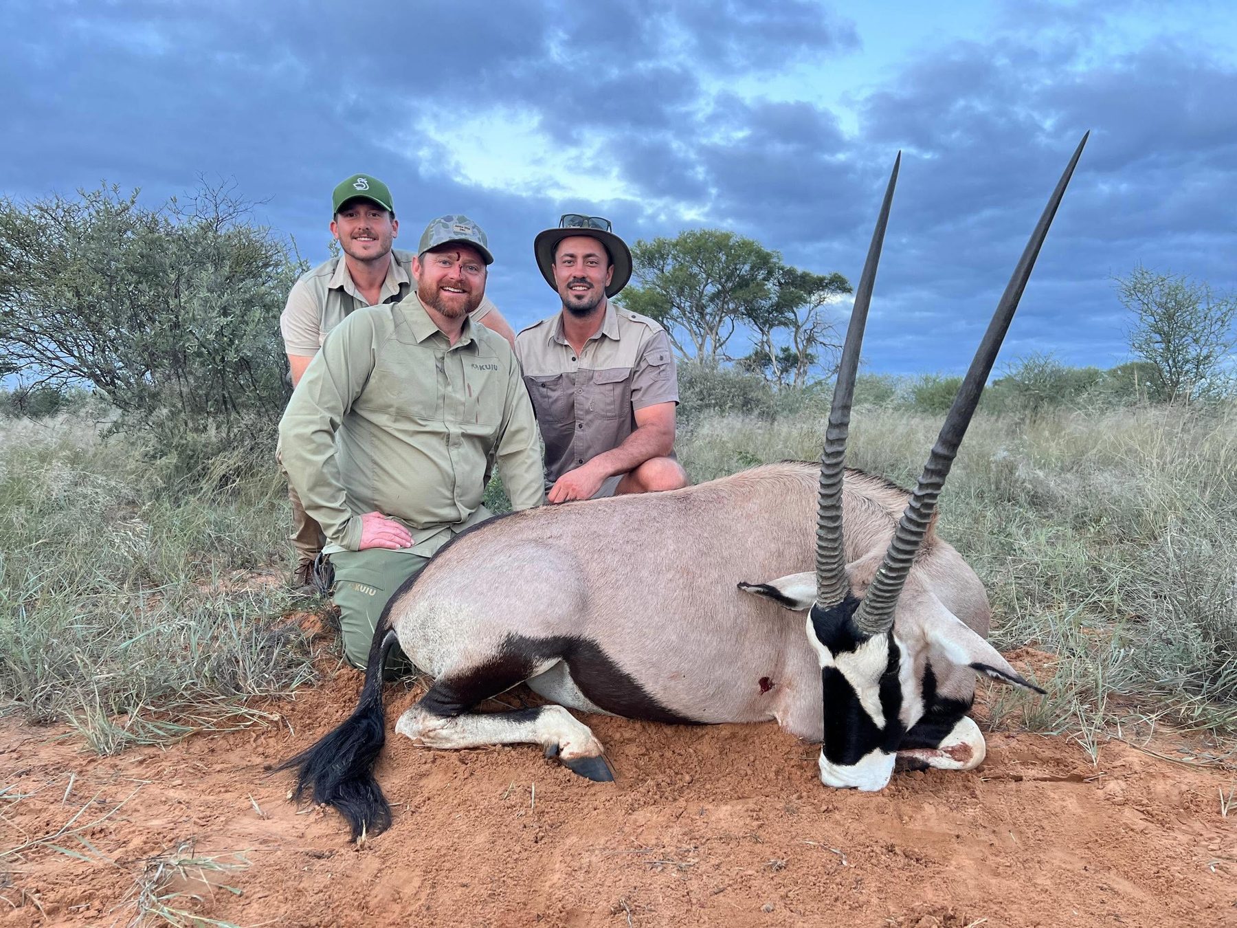 Gemsbok trophy hunt in the Kalahari
