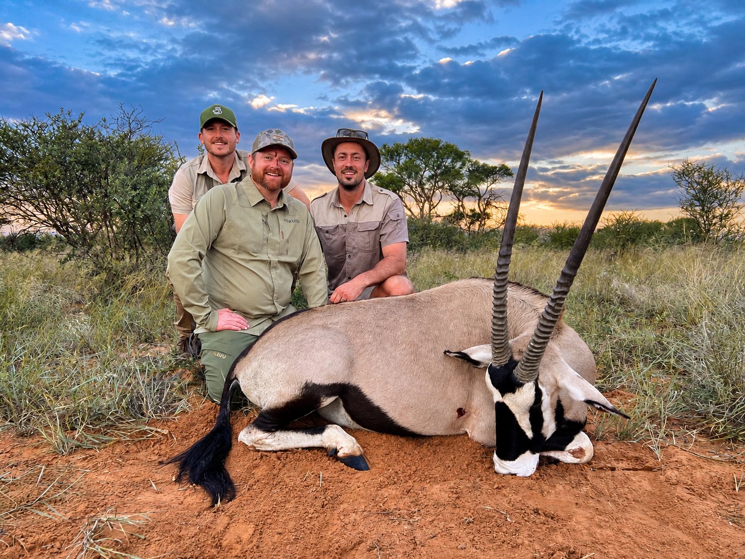 Gemsbok trophy hunt with the hunting party