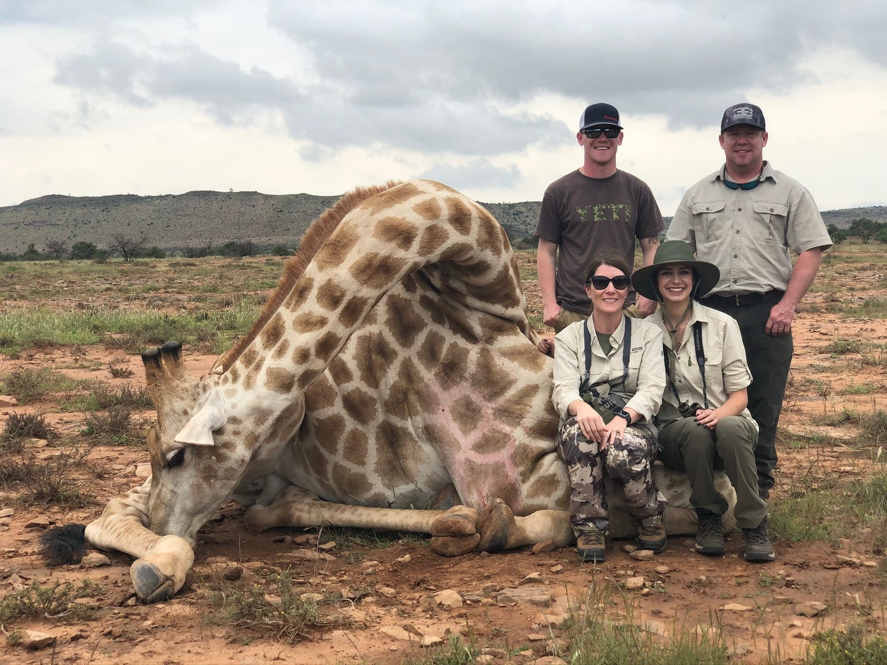 Giraffe trophy hunt