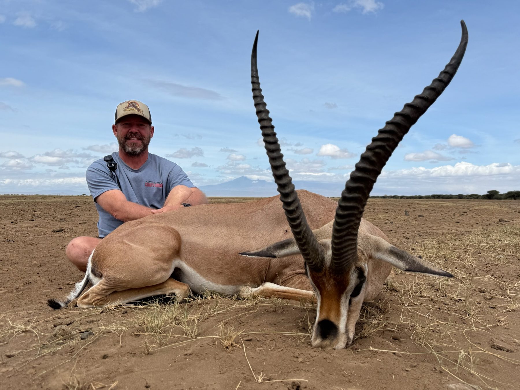 Grant's gazelle trophy hunt on the open plains